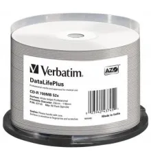 Диск CD Verbatim CD-R 700Mb 52x Cake box Printable (43745)