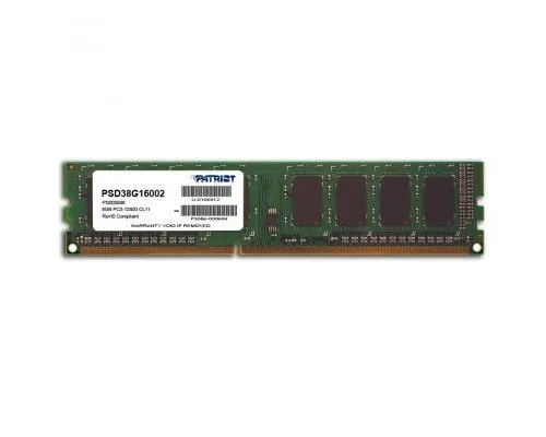 Модуль памяті для компютера DDR3 8GB 1600 MHz Patriot (PSD38G16002)