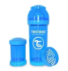 Бутылочка для кормления Twistshake антиколиковая 260 мл, голубая (24 853)