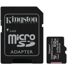 Карта памяти Kingston 512GB microSD class 10 A1 Canvas Select Plus (SDCS2/512GB)