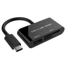Зчитувач флеш-карт Gembird Type-C SD/TF + USB2.0 (UHB-CR3-02)