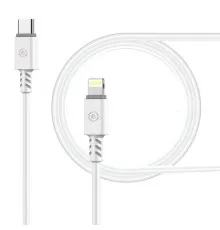 Дата кабель USB Type-C to Lightning 1.2m CB-TL11 white Piko (1283126504037)