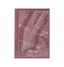 Книга записна Axent Maps New York А4 у твердій обкладінці 96 аркушів у клітинку (8422-543-A)