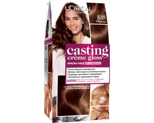 Краска для волос LOreal Paris Casting Creme Gloss 535 - Шоколад 120 мл (3600521190012)