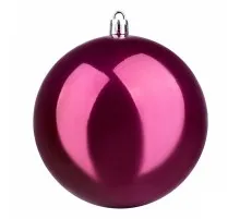 Елочная игрушка YES! Fun шар 10 см, бледно-пурпурный, перламутровый (973508)