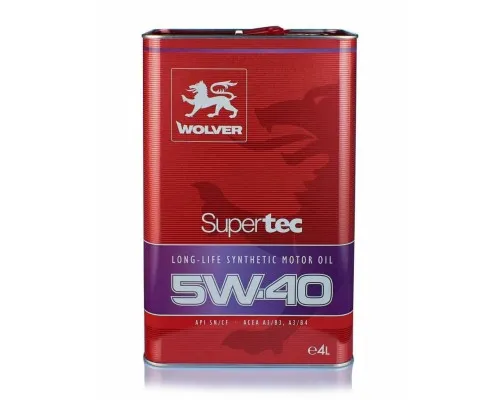 Моторна олива Wolver Supertec 5W-40 4л (4260360940019)