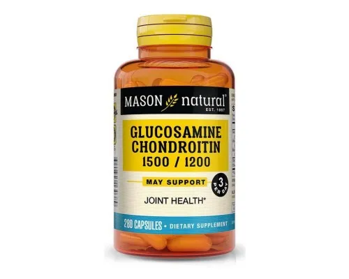 Витаминно-минеральный комплекс Mason Natural Глюкозамин и Хондроитин 1500/1200, Glucosamine Chondroitin, (MAV13038)