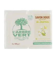 Твердое мыло L'Arbre Vert Жасмин 2 х 100 г (3450601026591)