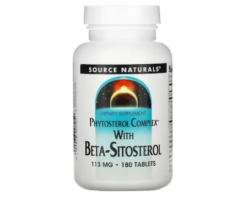 Трави Source Naturals Бета-Сітостерол 113мг, 180 таблеток (SNS-00705)