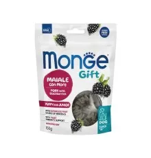 Ласощі для собак Monge Gift Dog Puppy and Junior Growth support свинина з ожиною 150 г (8009470085724)