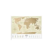 Скретч карта 1DEA.me Travel Map Gold World українська (13001)