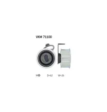 Ролик натягувача ременя SKF VKM 71100