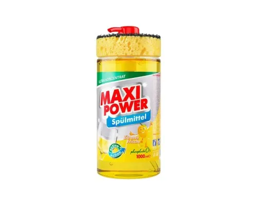 Засіб для ручного миття посуду Maxi Power Лимон 1000 мл (4823098400929)