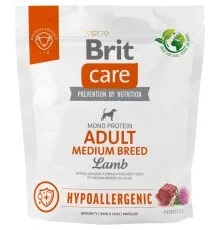 Сухой корм для собак Brit Care Dog Hypoallergenic Adult Medium Breed гипоаллергенный с ягненком 1 кг (8595602559039)