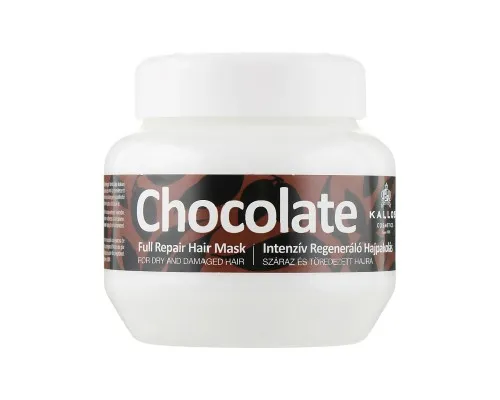 Маска для волосся Kallos Cosmetics Chocolate Відновлювальна для сухого і пошкодженого волосся 275 мл (5998889511036)