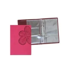 Визитница Optima на 90 визиток Vivella Цветок, розовый (O36024-09)
