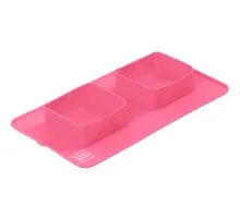 Посуд для собак WAUDOG Silicone Миска складана 385х230х50 мм рожева (50807)