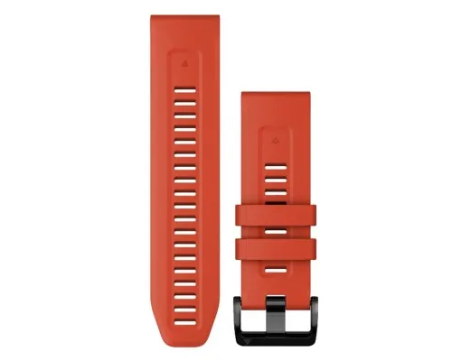 Ремінець до смарт-годинника Garmin fenix 7X 26mm QuickFit Flame Red Silicone (010-13117-04)