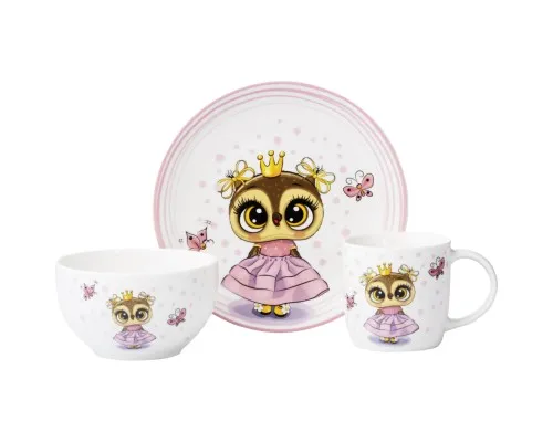 Комплект посуды Ardesto Princess Owl порцеляна 3 предмети (AR3453OS)