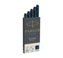 Чорнило для пір'яних ручок Parker Картриджі Quink / 5шт темно сині (11 410BLB)