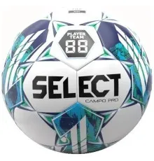 М'яч футбольний Select FB Campo PRO v23 біло-зелений Уні 5 (5703543312948)
