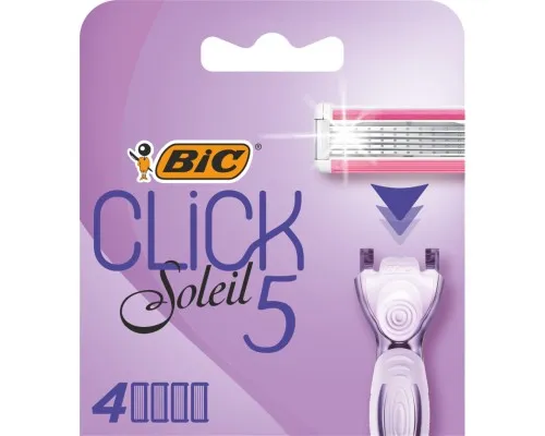 Змінні касети Bic Click Soleil 5 4 шт. (3086123680180)