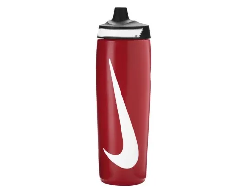 Пляшка для води Nike Refuel Bottle 24 OZ червоний, чорний, білий 709 мл N.100.7666.692.24 (887791744975)