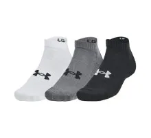 Шкарпетки Under Armour 1361574-003 Core Low Cut 3 пари чорний, сірий, білий LG (194513976676)