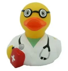 Игрушка для ванной Funny Ducks Врач утка (L1859)