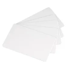 Карточка пластиковая чистая Evolis PVC 30 mil, белые, 5х100 штук (C4001)