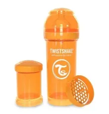 Бутылочка для кормления Twistshake антиколиковая 260 мл, оранжевая (24 854)