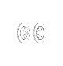 Гальмівний диск FERODO DDF1672C