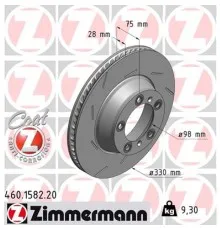 Гальмівний диск ZIMMERMANN 460.1582.20