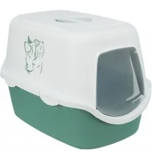 Туалет для кошек Trixie Vico закрытый (зеленый/белый) (4011905402796)