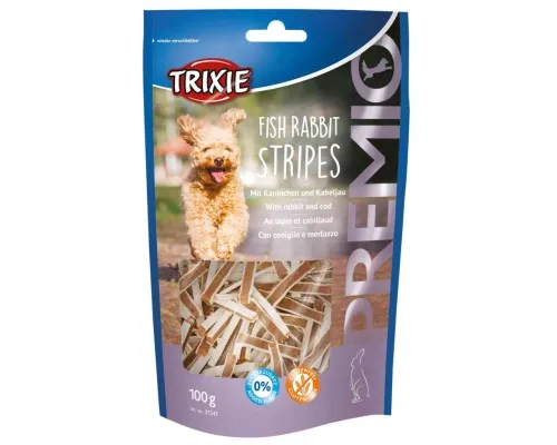 Лакомство для собак Trixie Fish Rabbit Stripes с кроликом и треской 100 г (4011905315478)