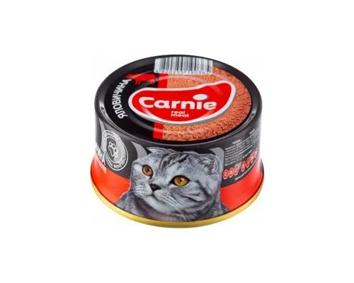 Паштет для котів Carnie мясний з яловичиною 90 г (4820255190464)