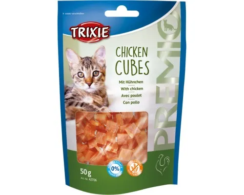 Ласощі для котів Trixie Premio Chicken Cubes курячі кубики 50 г (4011905427065)