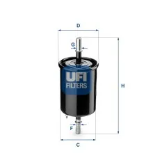 Фільтр паливний UFI 31.843.00