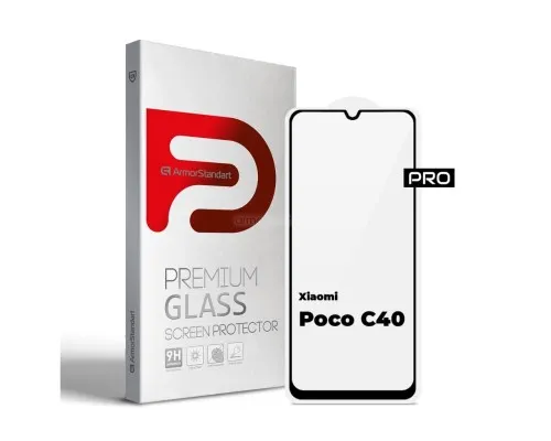 Скло захисне Armorstandart Pro Xiaomi Poco C40 Black (ARM62124)