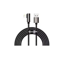 Дата кабель USB 2.0 AM to Lightning 1.0m CALCS 2.4A 90 Legend Series Elbow Black Baseus (CALCS-01)