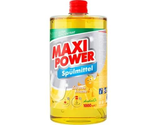Средство для ручного мытья посуды Maxi Power Лимон запаска 1000 мл (4823098408444)