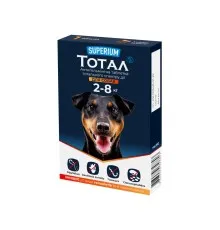 Таблетки для тварин SUPERIUM Тотал тотального спектру дії для собак 2-8 кг (4823089348803)