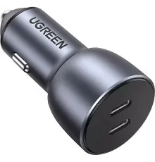 Зарядное устройство Ugreen QC 3.0+QC 3.0 Dual USB-A 40W Fast Car Charger Space Grey (CD213) (70594)