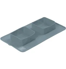 Посуд для собак WAUDOG Silicone Миска складана 385х230х50 мм сіра (508011)