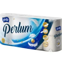 Туалетная бумага Grite Perlum 3 слоя 8 рулонов (4770023351569)