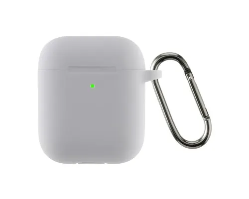 Чохол для навушників Armorstandart Ultrathin Silicone Case With Hook для Apple AirPods 2 Light Grey (ARM59685)