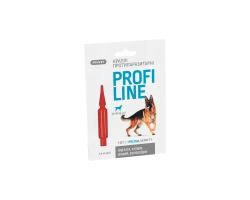 Капли для животных ProVET Profiline инсектоакарицид для собак 20-40 кг 1/3 мл (4823082431069)