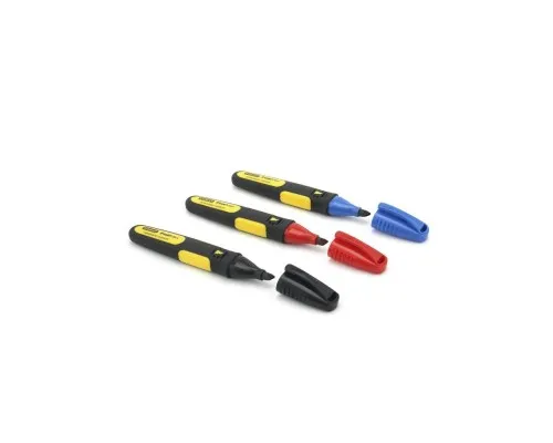 Набір маркерів Stanley FatMax, 3шт, стійке чорнило, чорний, червоний, синій (0-47-315)