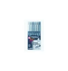 Художественный маркер KOI набор Coloring Brush Pen, GRAY 6 цветов (084511391765)