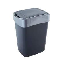 Контейнер для мусора Алеана Евро Гранит / серый 18 л (алн 122067/граніт/сіре)
